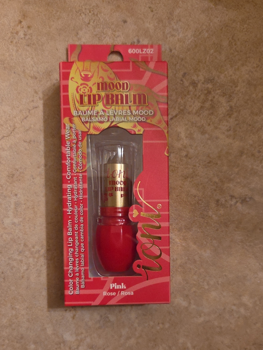 Ioni Mood Lip Balm in Pink - Color-Changing Hydrating Balm